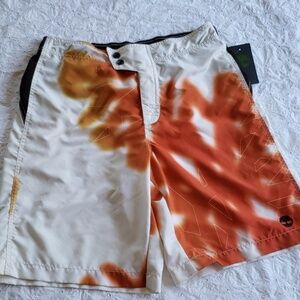 Timberland  mens board beach pool shorts size M new